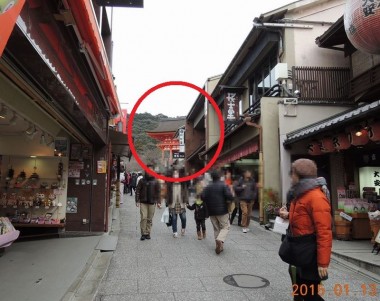 清水寺が見えてきた