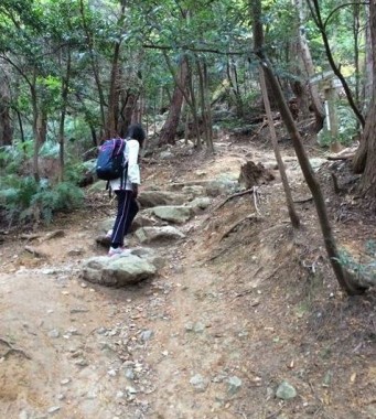表口の登山道1