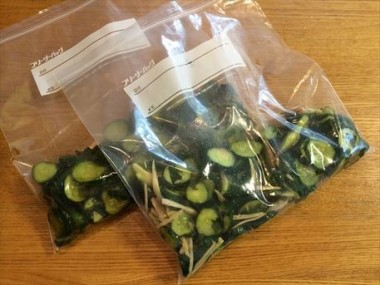 漬物の味付け完了