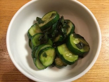 ごま油漬物が完成