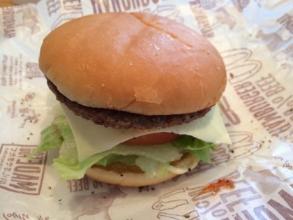 野菜ハンバーガーが完成