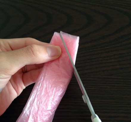 穴のためにカット