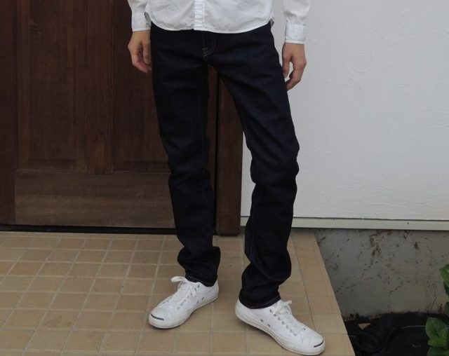 シルエットロールアップなし（洗濯後）