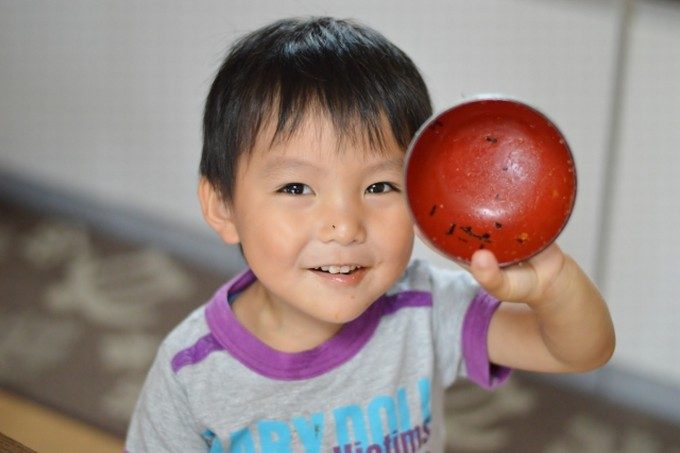 完食した子供